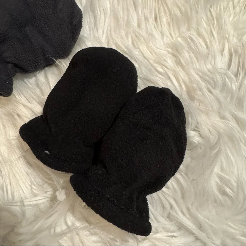 Baby Boy Fleece Hand Mittens‎ Black Gray Winter Warm Lot